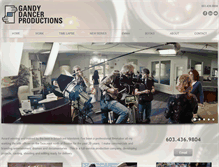 Tablet Screenshot of gandydancerproductions.com